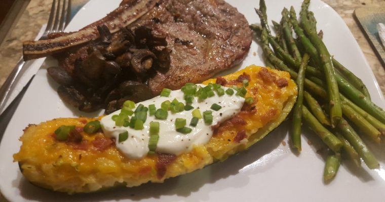 Twice Baked Zucchini Boats – KETO Friendly